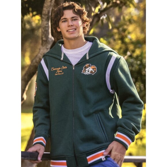 Colorado State CSU RAMS Aggies Logo Full Zip Mens Jacket L NCAA NEW Colosseum - Picture 1 of 15